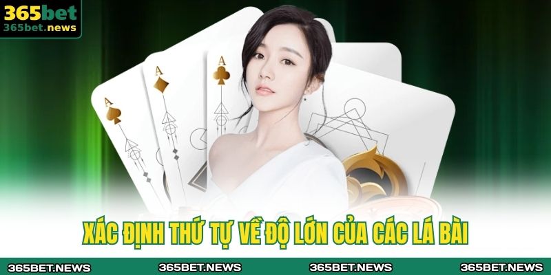 Xác định thứ tự về độ lớn của các lá bài